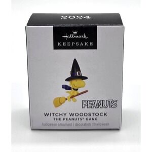 2024 Hallmark Peanuts Gang Witchy Woodstock‎ Keepsake Witch Hat Ornament New